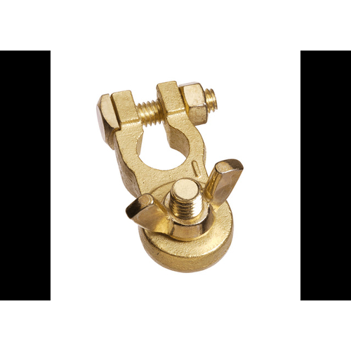 Projecta BT14H-N1 Brass Heavy Duty Wingnut Terminal Clamp Negative thumbnail