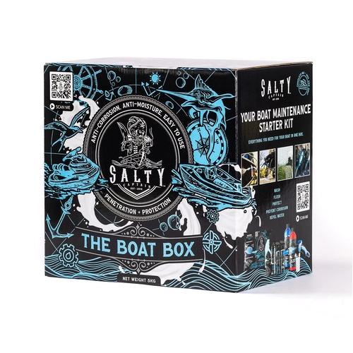 Salty Captain Boat Box With Wash And Flush Musket Salt Wash Engine Flush Rain Repel Marine Screen BUNBBOX1L thumbnail