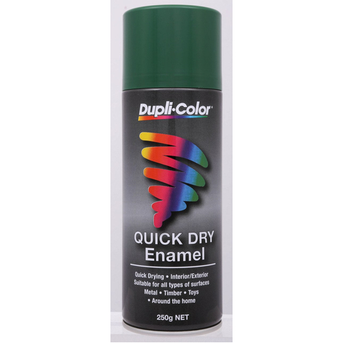 Dupli-Color Quick Dry Enamel Paint Forest Green 250g Aerosol CQDE15 thumbnail