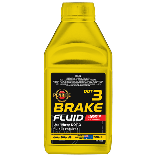 Penrite DOT 3 Brake Fluid 500mL DOT30005 thumbnail