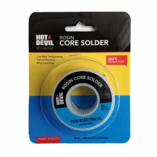 Hot Devil 1.6mm Diameter Rosin Core Solder Roll 85g HDRCS thumbnail