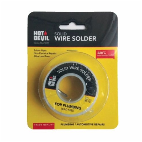 Hot Devil 1.6mm Diameter Solid Wire Solder Roll 85g HDSWS thumbnail