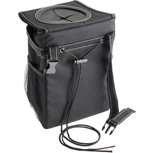 Highroad Stash Away Console And Headrest Anchored Garbage Bin HR-5567-BLK thumbnail