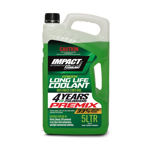 Impact Green Long Life Premix Coolant 5L IM8-3255-0005 thumbnail