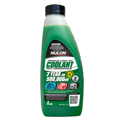 Nulon Green Premium Long Life Coolant 100% Concentrate 1L LL1 thumbnail