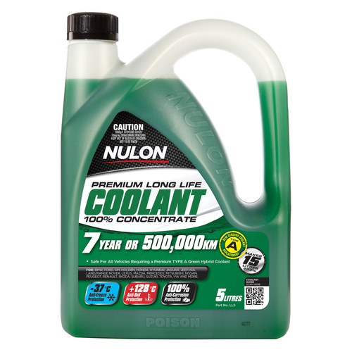 Nulon Green Premium Long Life Coolant 100% Concentrate 5L LL5 thumbnail