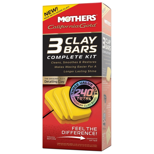 Mothers California Gold 3 Clay Bars Complete Kit 657240 thumbnail