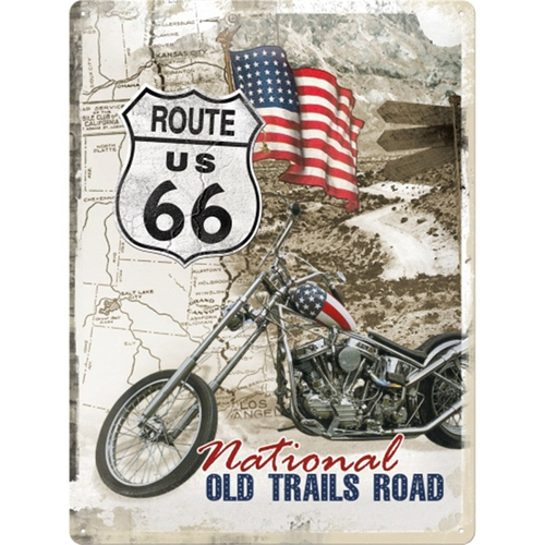 Nostalgic Art Route 66 Easy Rider Tin Sign NA23136S thumbnail
