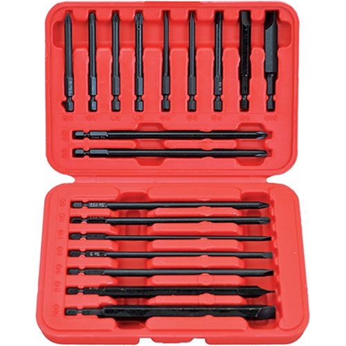 PK Tool 18 Piece Blade & Phillips Long Shaft Screwdriver Bits Set PT30300 thumbnail