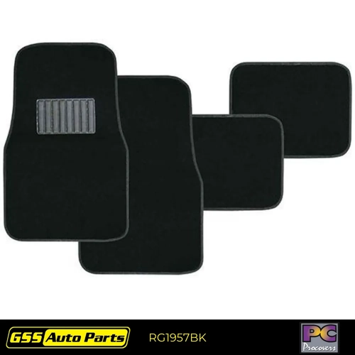 PC Procovers Carpet Mat Set 4pc Black RG1957BK thumbnail