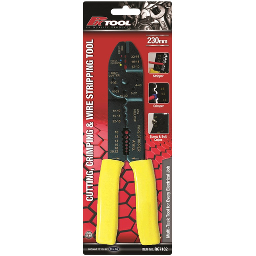 PK Tool 4-Way Crimping 230Mm 9" RG7182 thumbnail