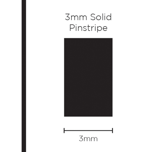 SAAS 3mm Pinstripe Solid Black 10m SAAS-1101 1101 thumbnail