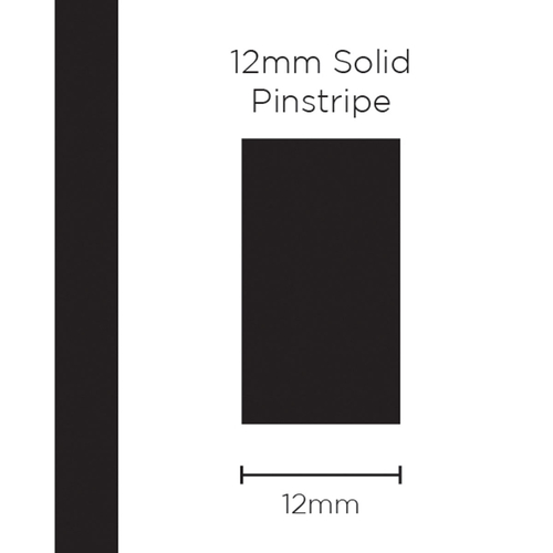 SAAS 12mm Pinstripe Solid Black 10m SAAS-11401 11401 thumbnail