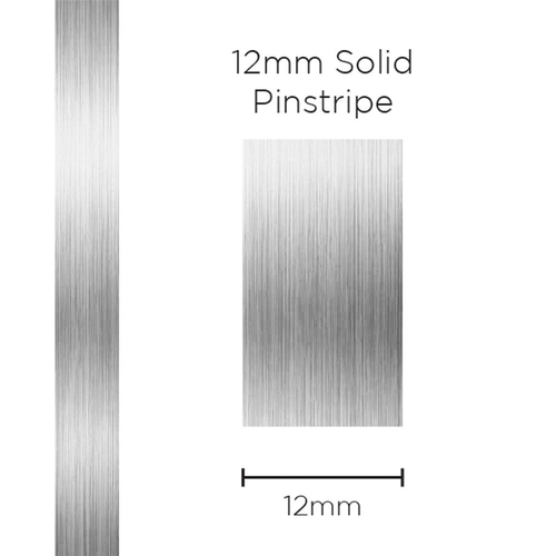 SAAS Pinstripe 12mm Solid Silver SAAS-11407 11407 thumbnail