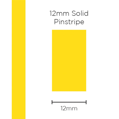 SAAS Pinstripe 12mm Solid Yellow SAAS-11417 11417 thumbnail