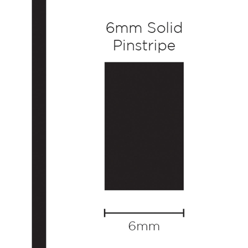 SAAS 6mm Pinstripe Solid Black 10m SAAS-1201 1201 thumbnail