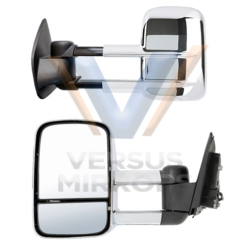 Vexel Chrome Towing Mirrors fits Prado 120 Series VMTLP120-C thumbnail