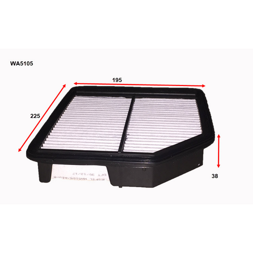 Wesfil Cooper Air Filter WA5105 A1578 thumbnail