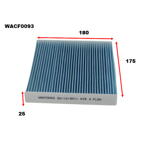 Wesfil Cooper Cabin Filter WACF0093 RCA268P thumbnail