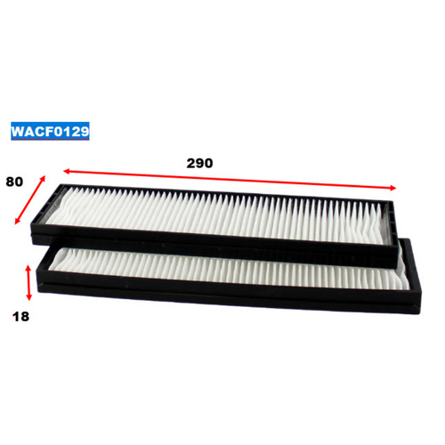 Wesfil Cooper Cabin Filter WACF0129 Rca208p thumbnail