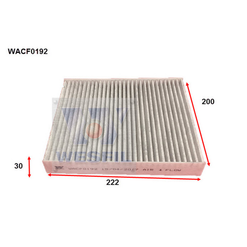 Wesfil Cooper Cabin Filter WACF0192 thumbnail