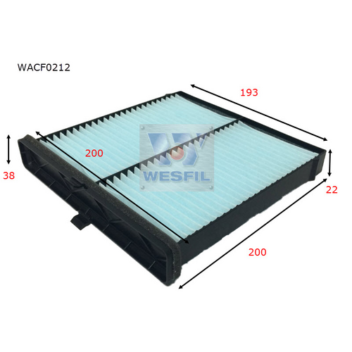 Wesfil Cooper Cabin Filter WACF0212 RCA323P thumbnail