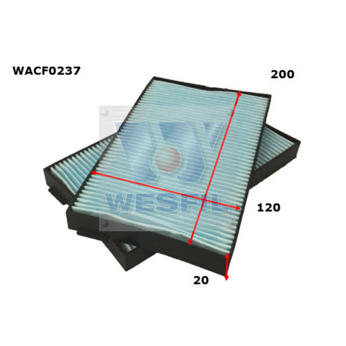 Wesfil Cooper Cabin Filter WACF0237 RCA336P thumbnail