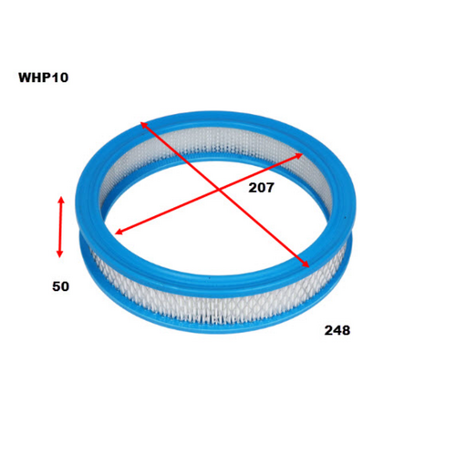 Wesfil Cooper Sports Air Filter Round 10" x 2" WHP10 thumbnail