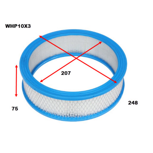 Wesfil Cooper Sports Air Filter Round 10" X 3" WHP10X3 thumbnail