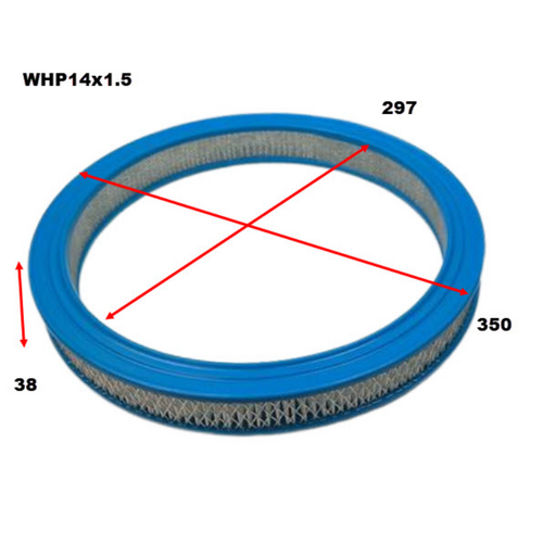 Wesfil Cooper Sports Air Filter 14" X 1.5" WHP14X1.5 thumbnail