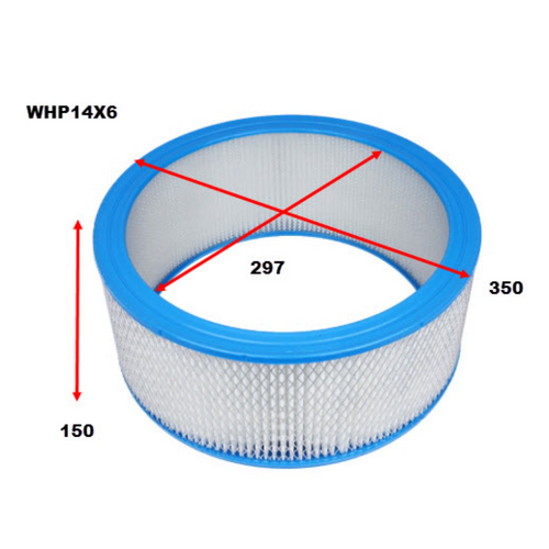 Wesfil Cooper Sports Air Filter Round 14" X 6" WHP14X6 thumbnail