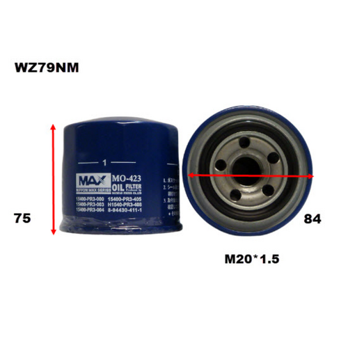 Nippon Max Oil Filter Z79 WZ79NM thumbnail