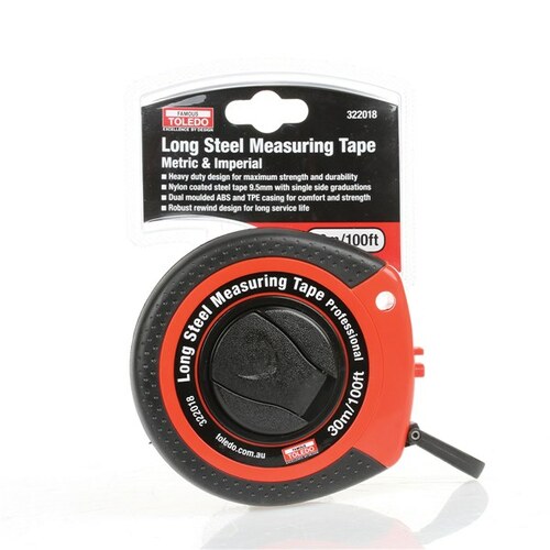 Toledo Measuring Tape Long Steel 30m 322018 322018 thumbnail