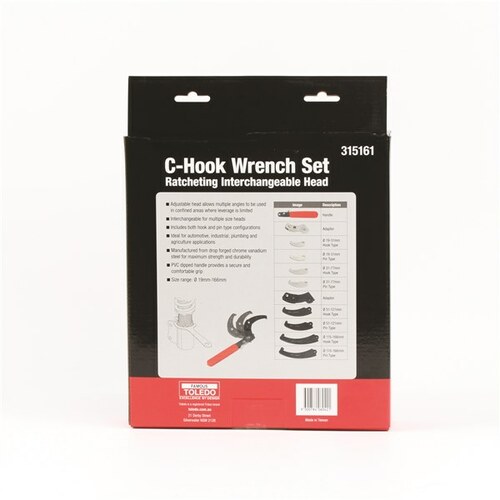 Toledo Ratchet C-hook Wrench Set 315161 315161 thumbnail