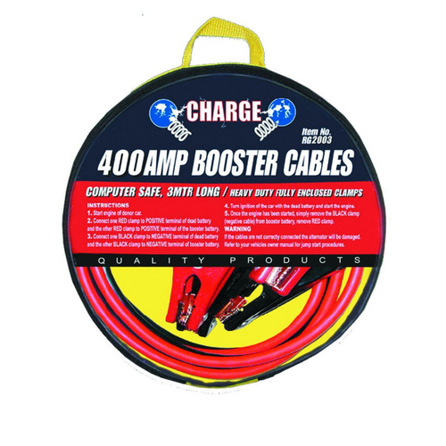Charge 400A 3-Metre Heavy Duty Jumper Leads RG2003 thumbnail