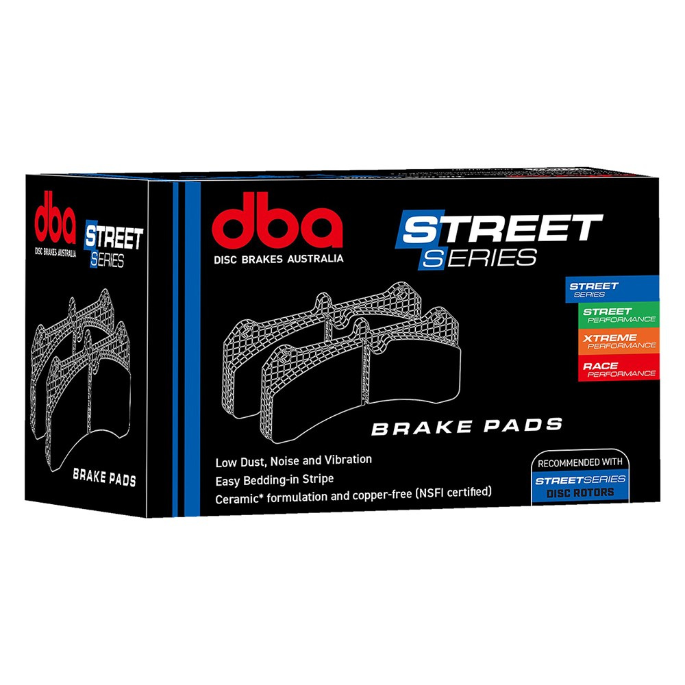 DB1216SS DBA Street Series Brake Pads Front 115mm x 51mm x 16mm