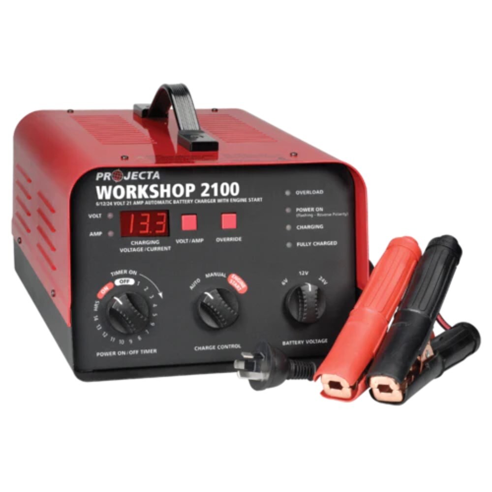 Projecta 6 12 24v 21000ma Workshop Battery Charger HDBC35