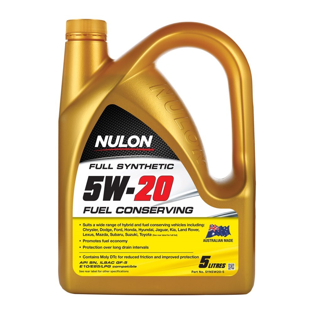 Nulon Full Synthetic Fuel Conserving Engine Oil 5l 5w20 SYN5W205
