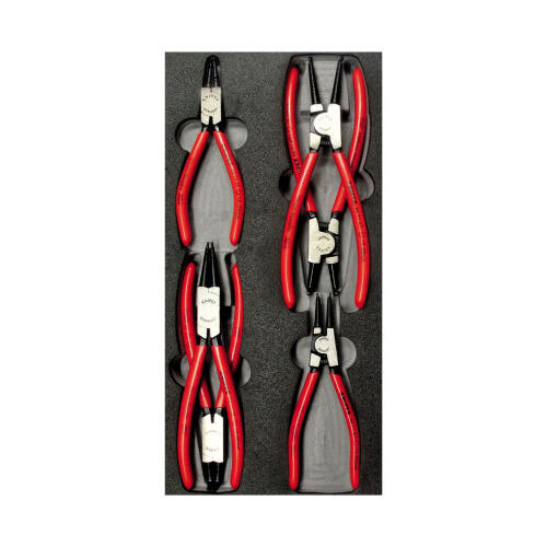 Knipex Circlip Plier Foam Tray Set 6pc 002001V04