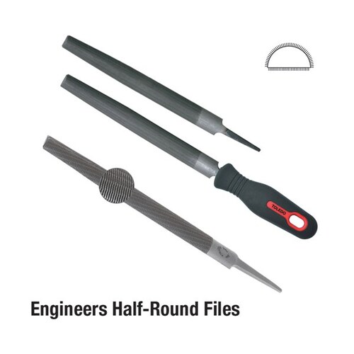Toledo File Half Round 150mm 2nd Cut Cd 06HR02CD 06HR02CD
