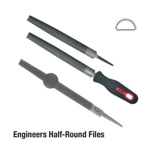 Toledo File Half Round 150mm Smooth Cd 06HR03CD 06HR03CD