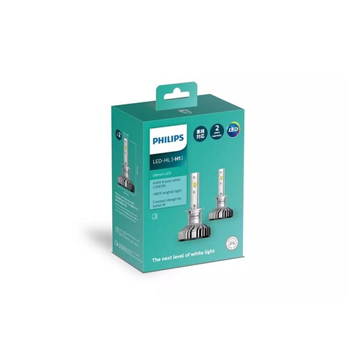 Philips Led H1 Ultinon Hl Headlight Bulbs - 11258Ulx2 Pair