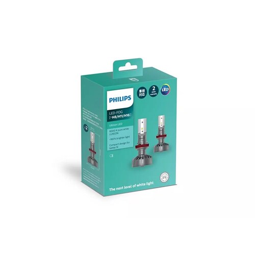 Philips Ultinon Compact Long Life H8 H11 H16 Led Retrofit Fog Lamp Bulbs Pair 11366ULX2