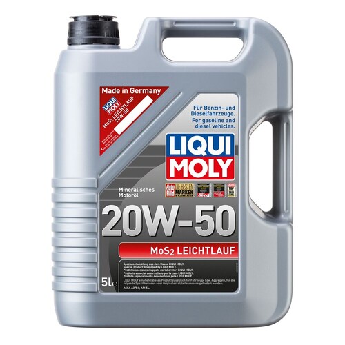 Liqui Moly MoS2 Leichtlauf 20W-50 Engine Oil - 5L (1212)