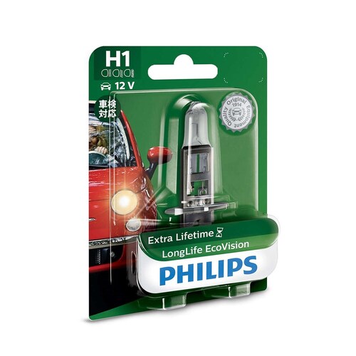 Philips Longlife Ecovision 12V H1 55W Globe (Single) 12258LLECOB1