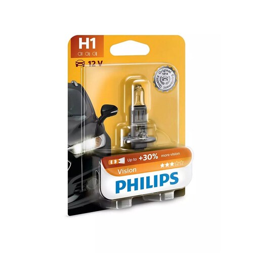 Philips Vision Line 12V H1 55W +30% Globe (Single) 12258PRB1