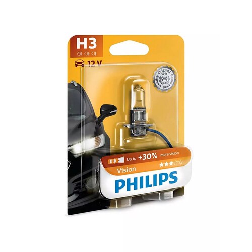 Philips Vision Line 12V H3 55W +30% Globe (Single) 12336PRB1