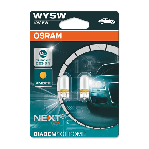 Osram Globes (pk 2) Wedge Wy5w 12v 21w 2827dc-02b