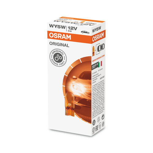 Osram Globes (box Of 10) Wedge W2.1x9.5d 12v 5w 2827na
