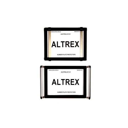 Altrex Number Plate Protectors - Ultimate 2 Figure Black No Lines *NSW plates* 2NL